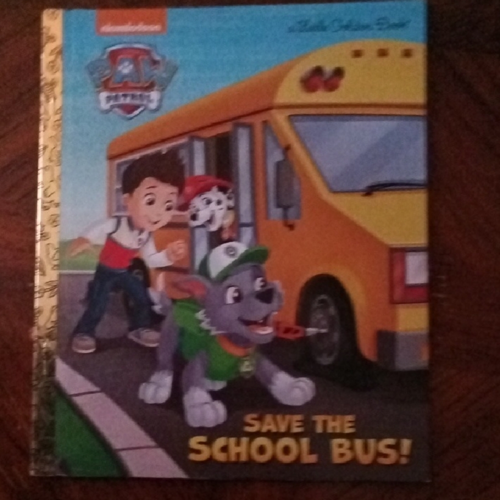 Nickelodeon Paw Patrol Adventure Book with Yellow School Bus